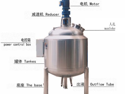 钟祥市鸿谦乳化搅拌罐不锈钢搅拌罐品质保障价格齐全安全放心图1