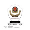 从警10/20/30周年纪念品，公安民警退休礼品，水晶退休奖盘供应商